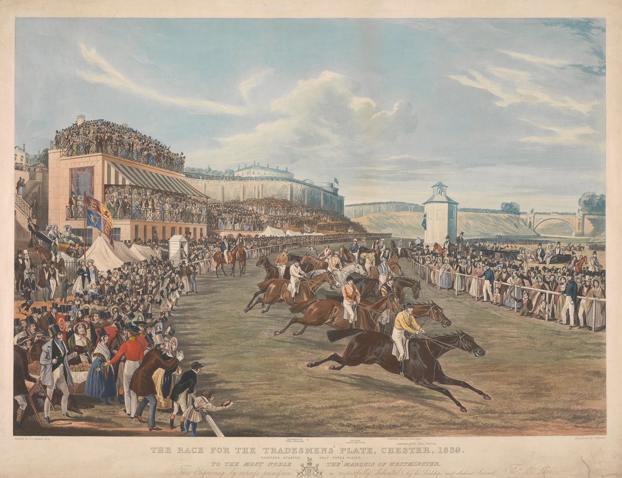 Závod o řemeslnický talíř, Chester, 1839 / Osmnáct odstartoval, pouze tři se umístili ... od John Harris