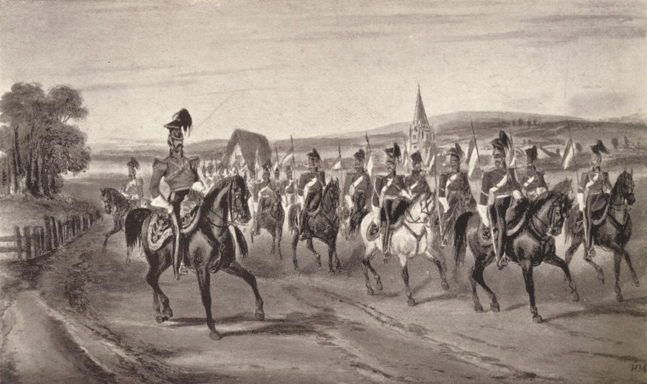 Going to the Review 16th Lancers, 1850 1909 od John Harris Junior