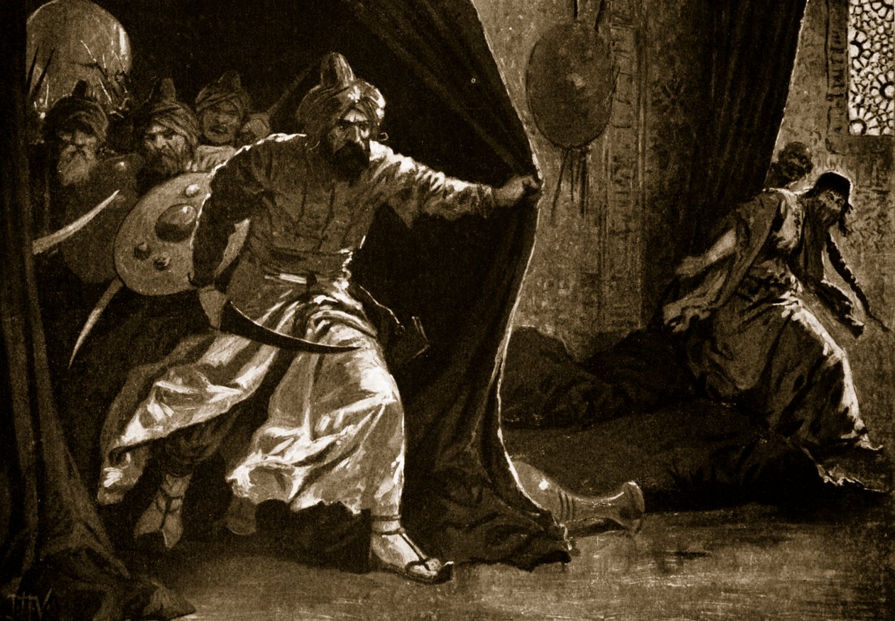 Vzpoura královské gardy v Damašku od John Harris Valda