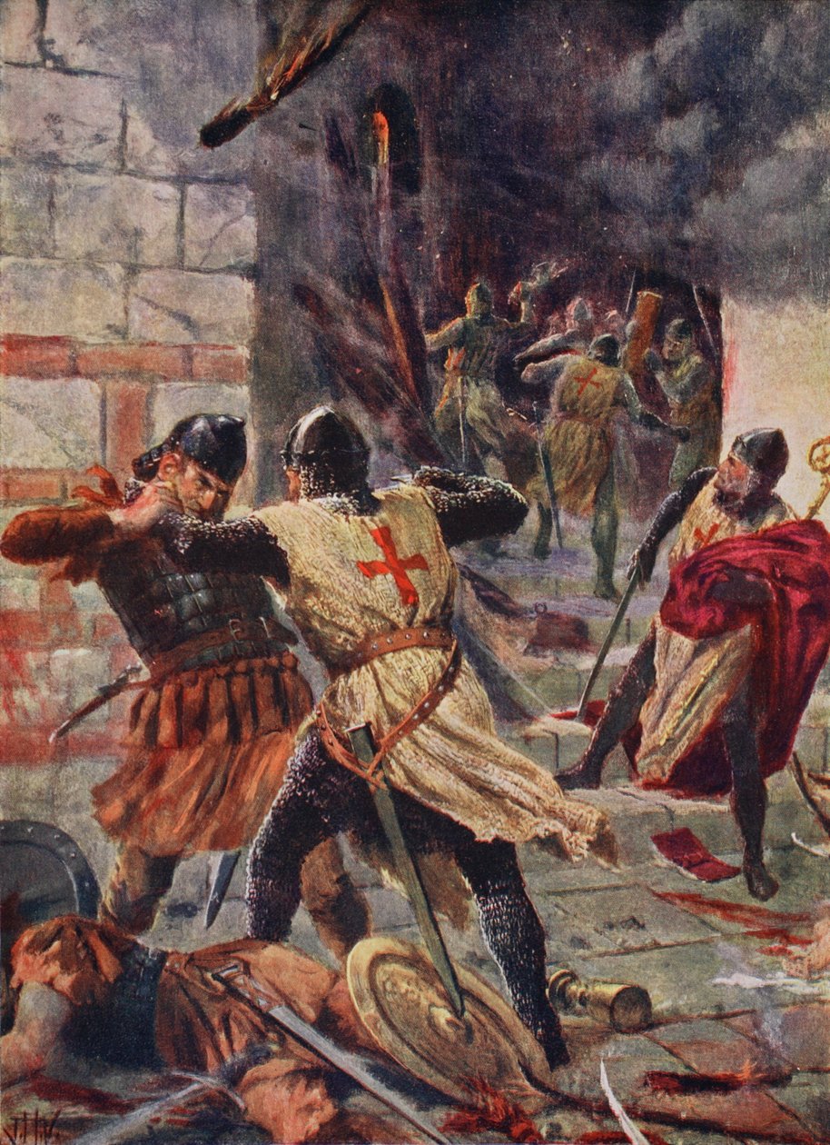Dobytí Konstantinopole křižáky od John Harris Valda