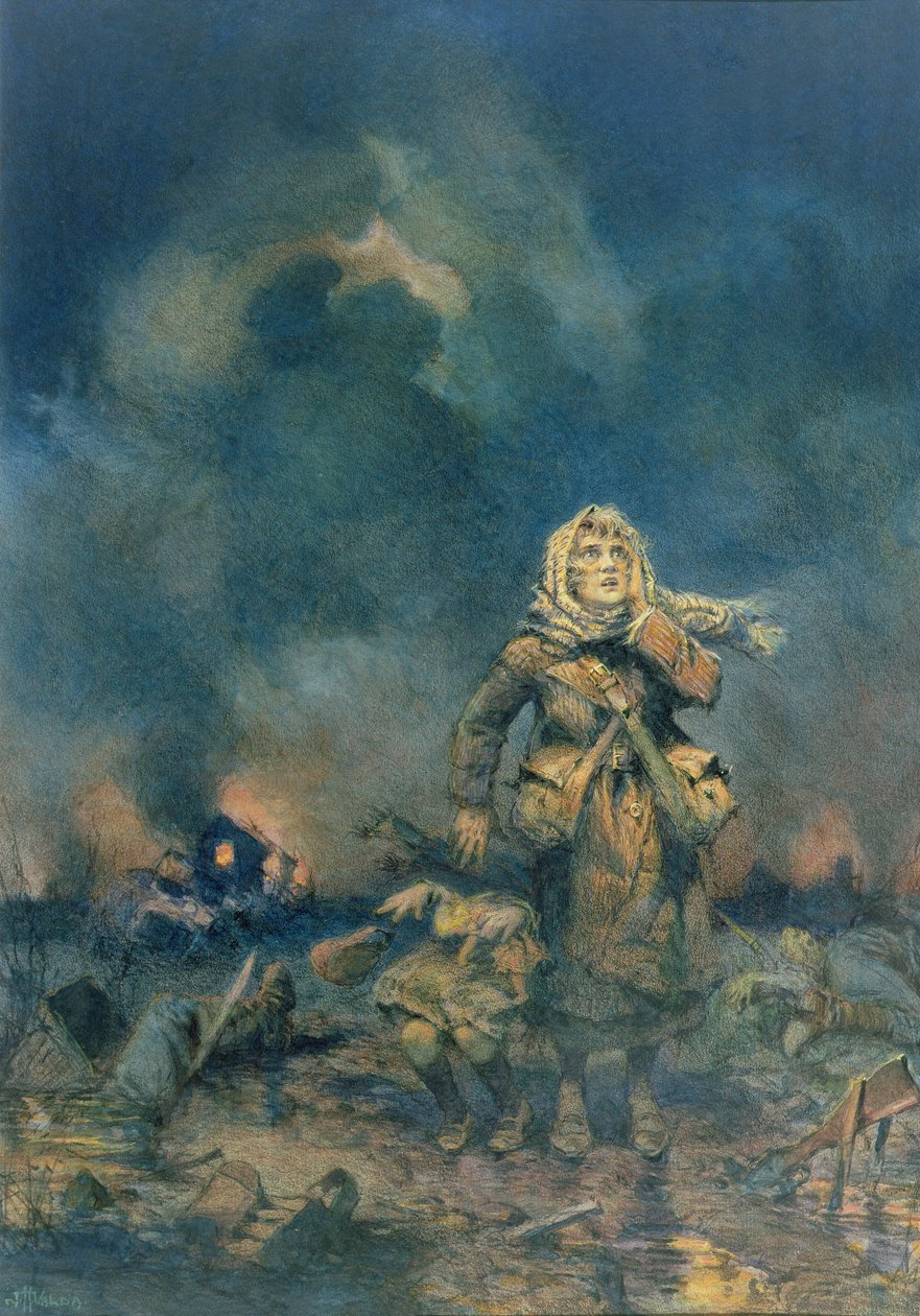 The Shell (wc a pastelka na papíře) od John Harris Valda