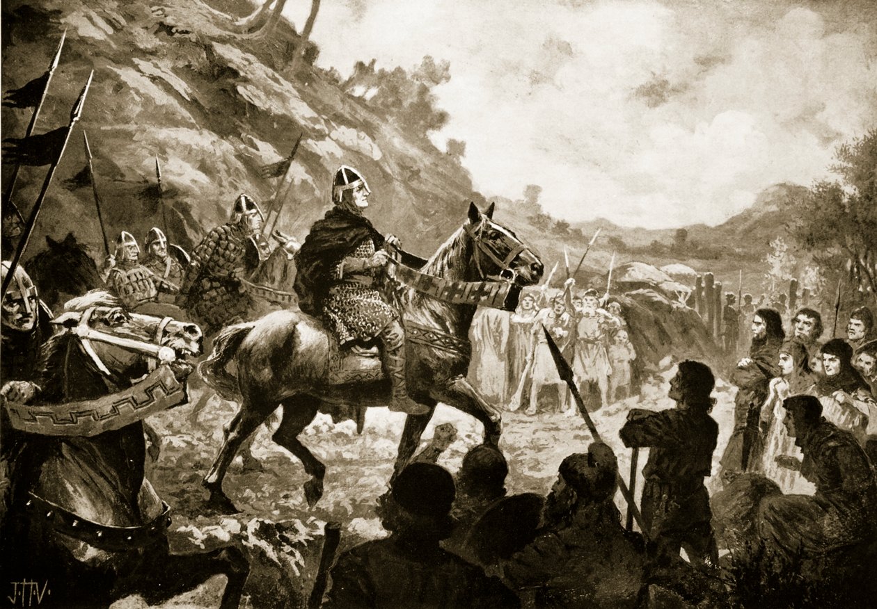 Pochod Viléma Dobyvatele do Walesu od John Harris Valda