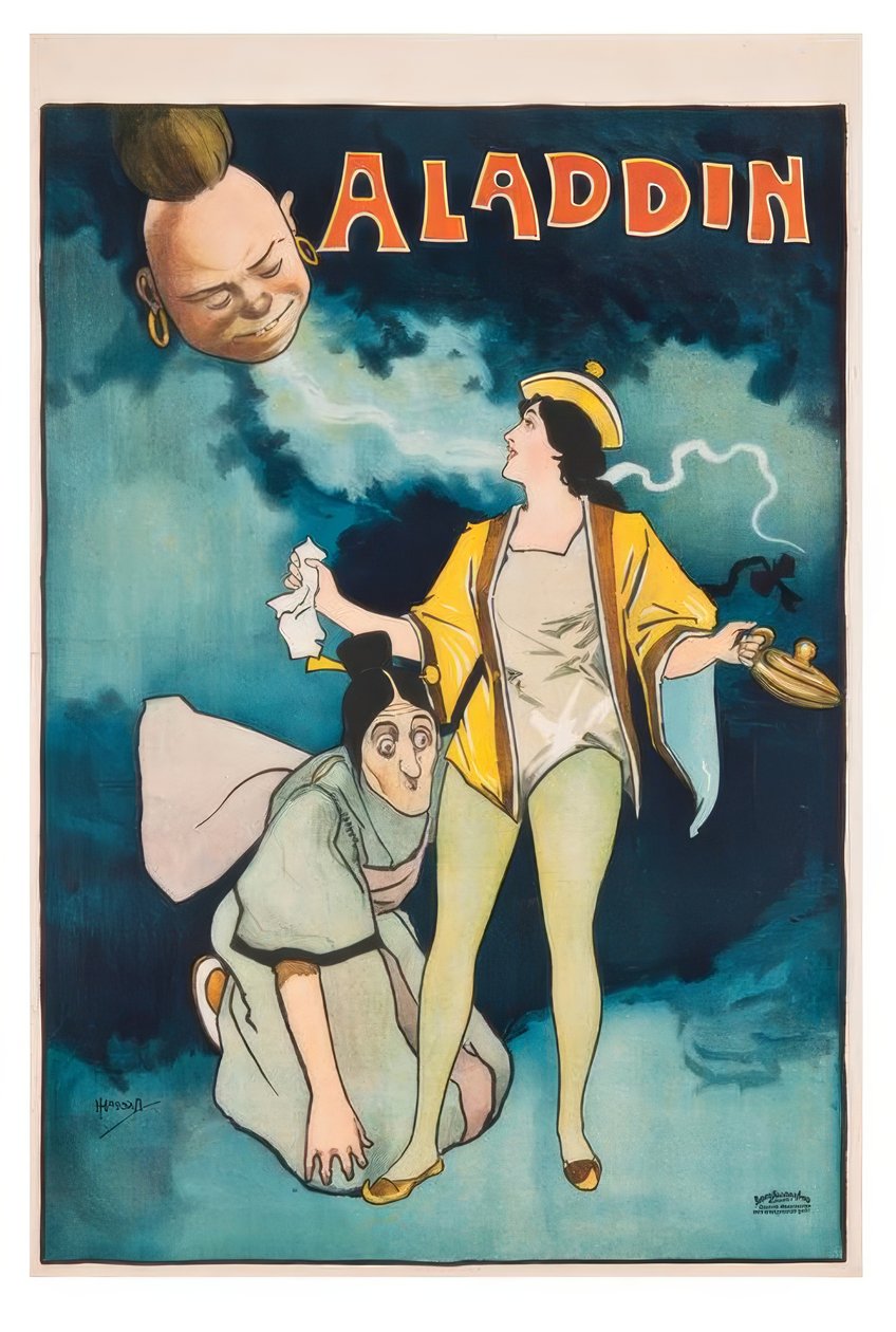 Aladdin / J. Hassall / Plakat, 1893-1899 od John Hassall