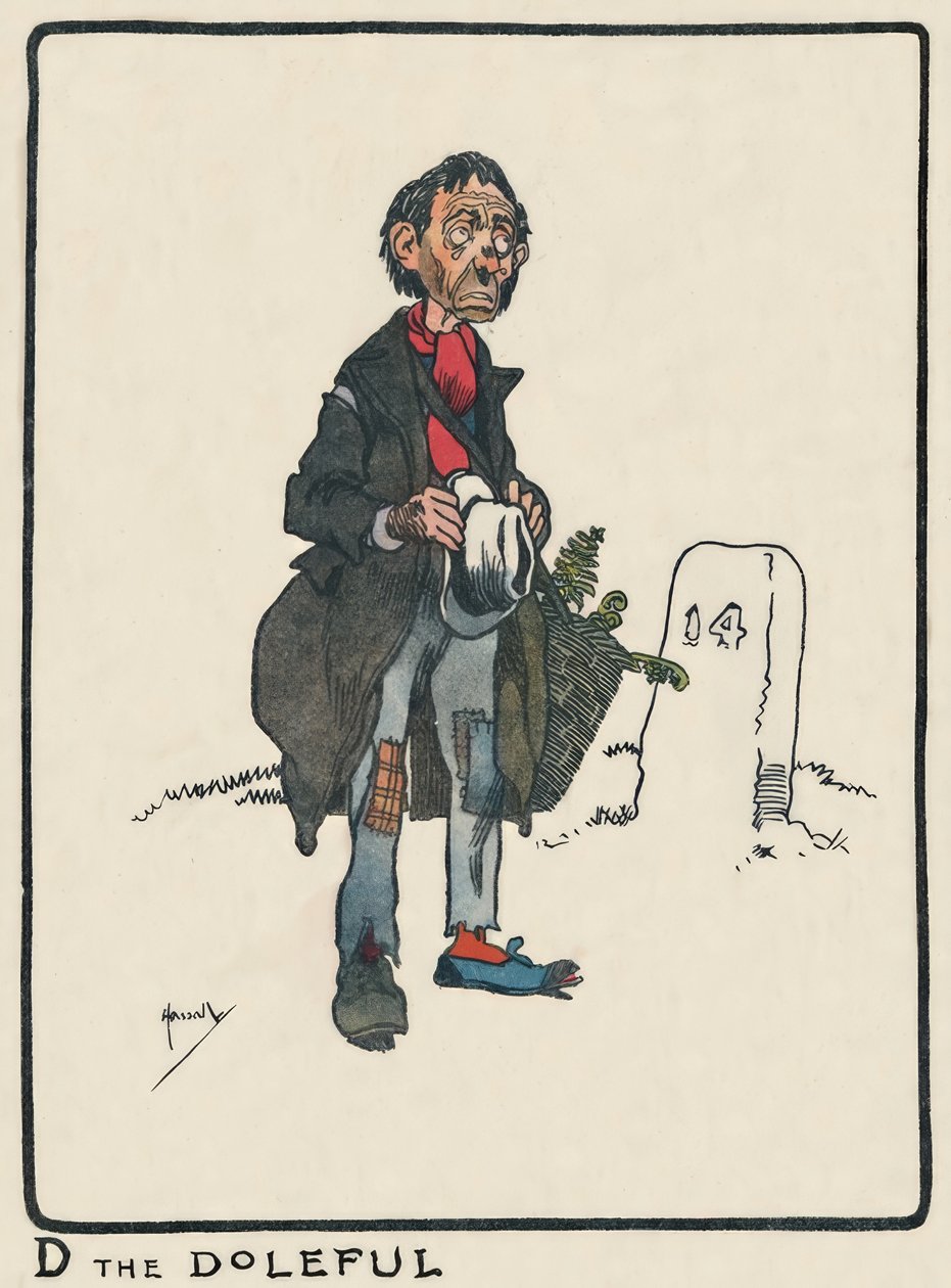 D the Doleful / J. Hassall / Zeichnung, 1903 od John Hassall