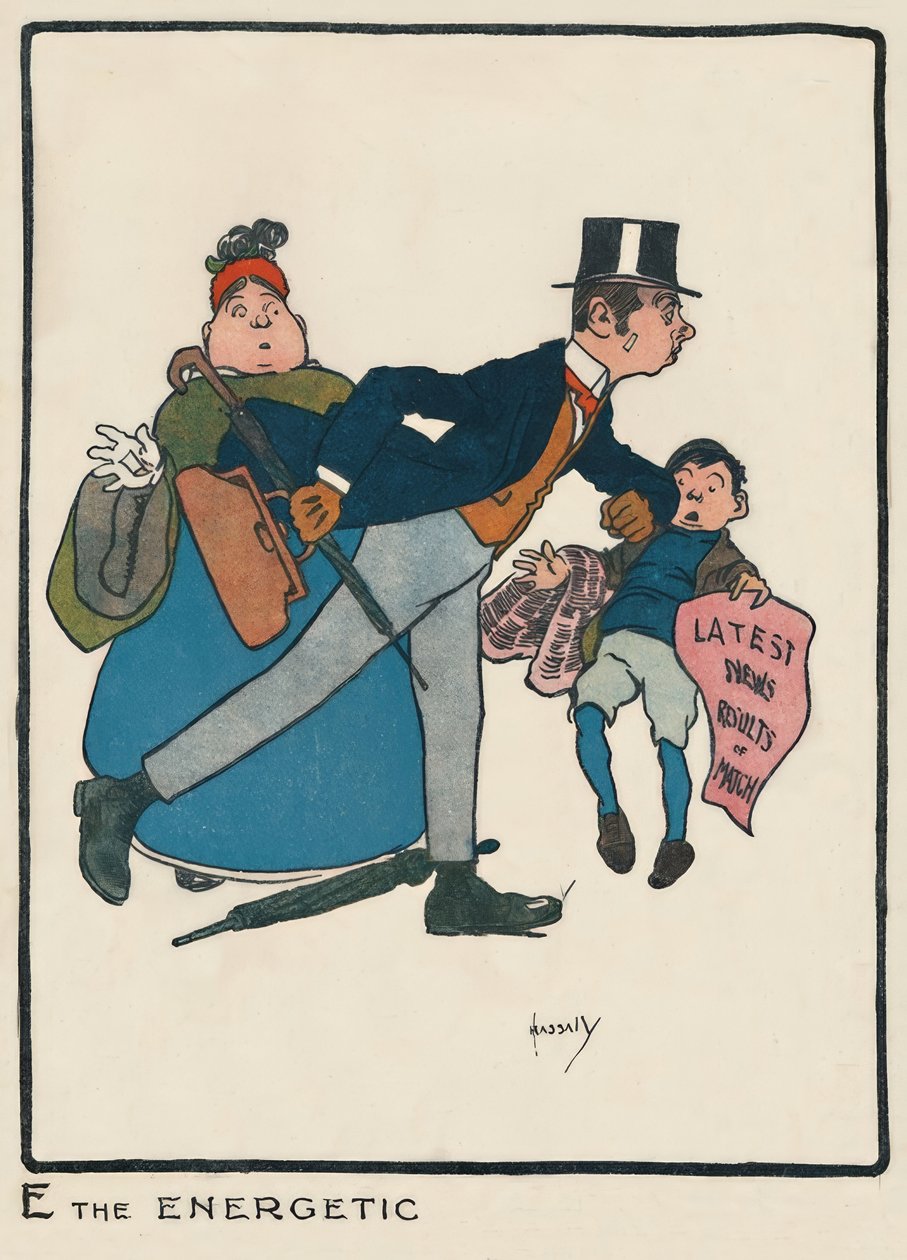 E the Energetic / J. Hassall / kresba, 1903 od John Hassall