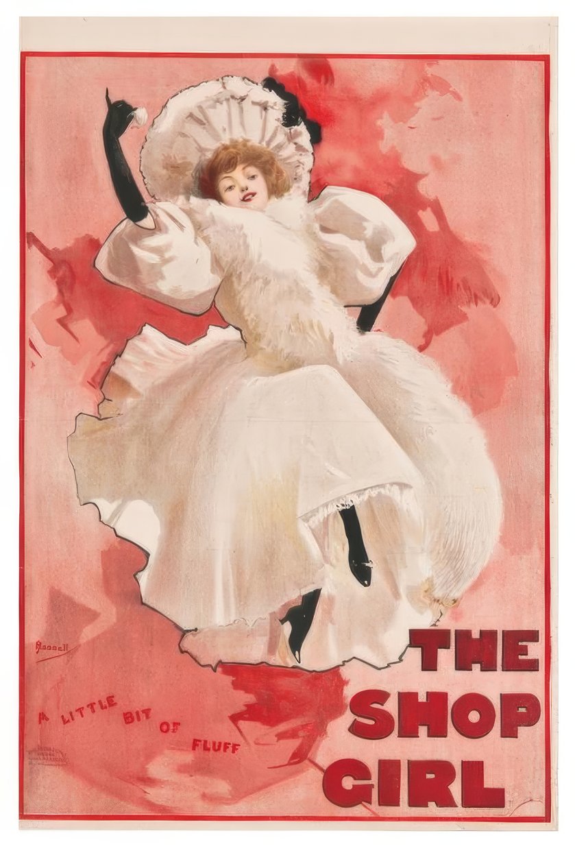"The Shop Girl" / J. Hassall / Plakat, 1894 od John Hassall