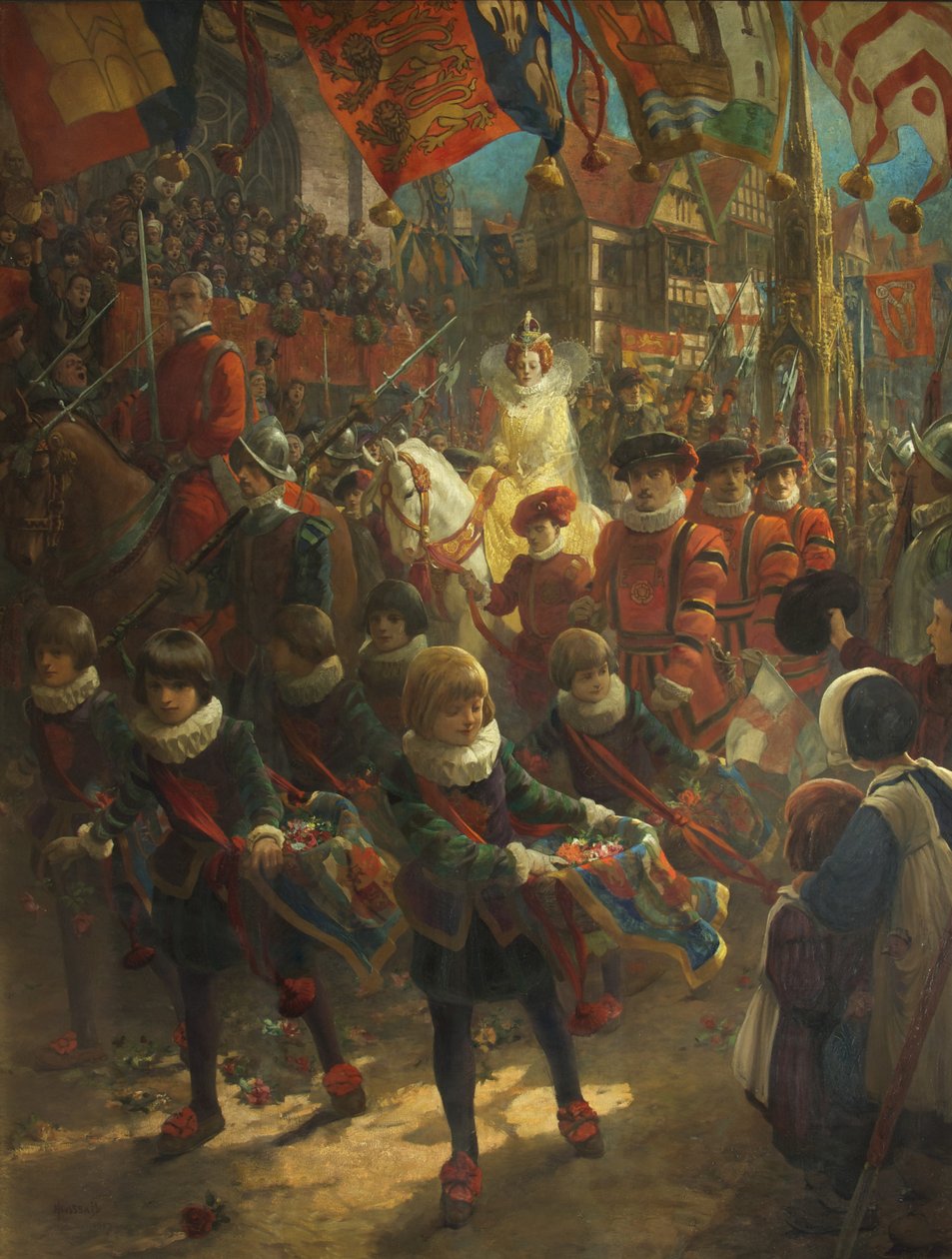 Státní vstup královny Alžběty do Bristolu, 14. srpna 1574 od John Hassall