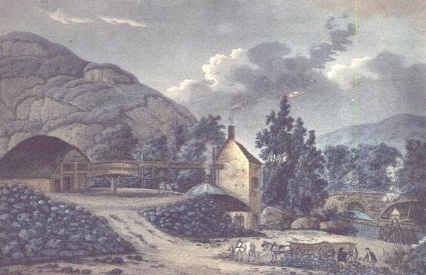 Coal Works - pohled poblíž Neath v Glamorganshire, Jižní Wales od John Hassell