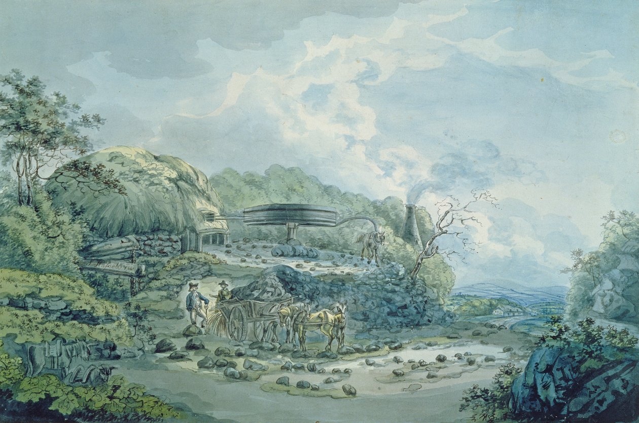 Uhelné závody, Glamorgan od John Hassell