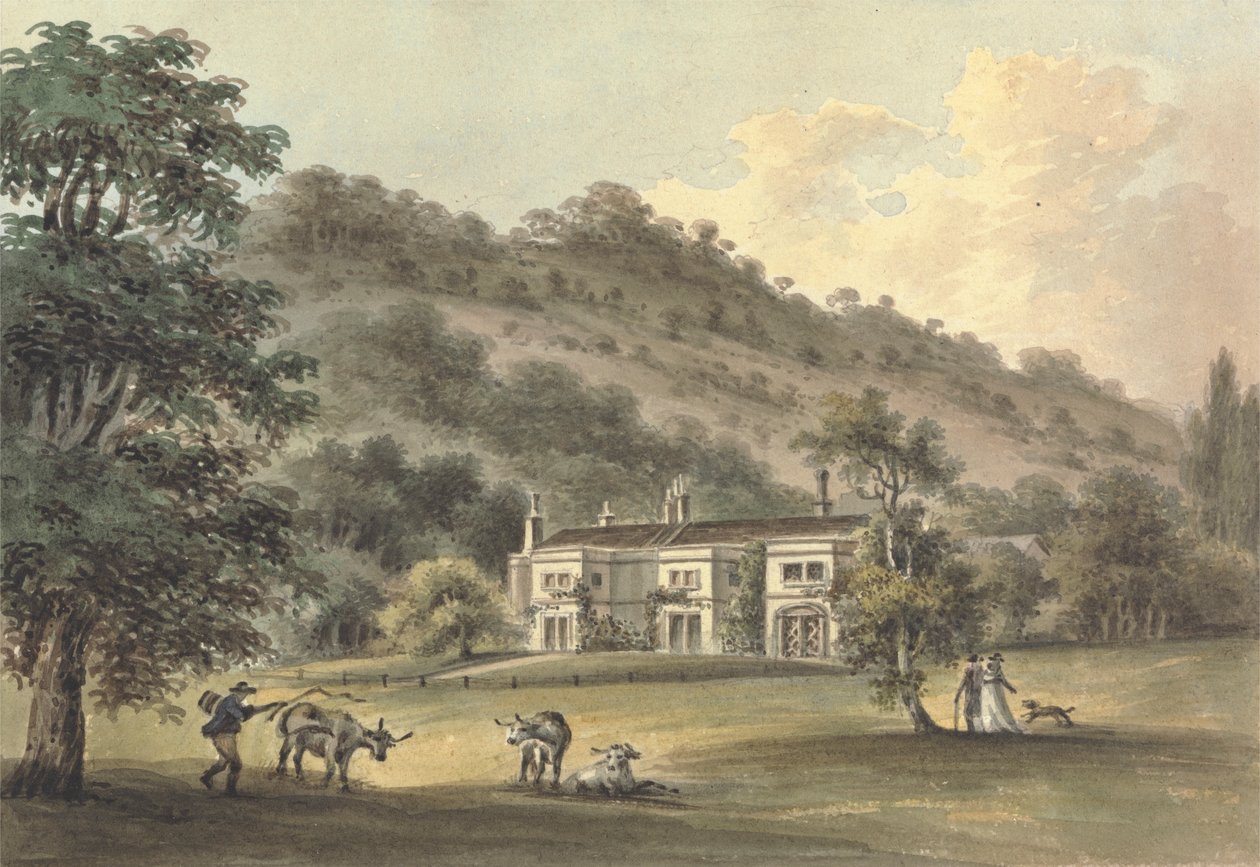 Grove Cottage, Box Hill, Surrey, sídlo George Barclay Esq. od John Hassell