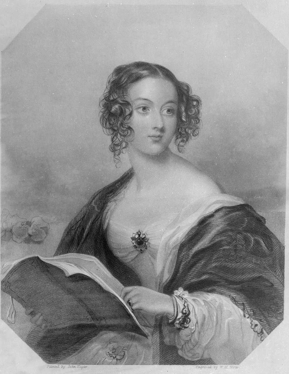Emily Mary, Countess Cowper (rytina) od John Hayter