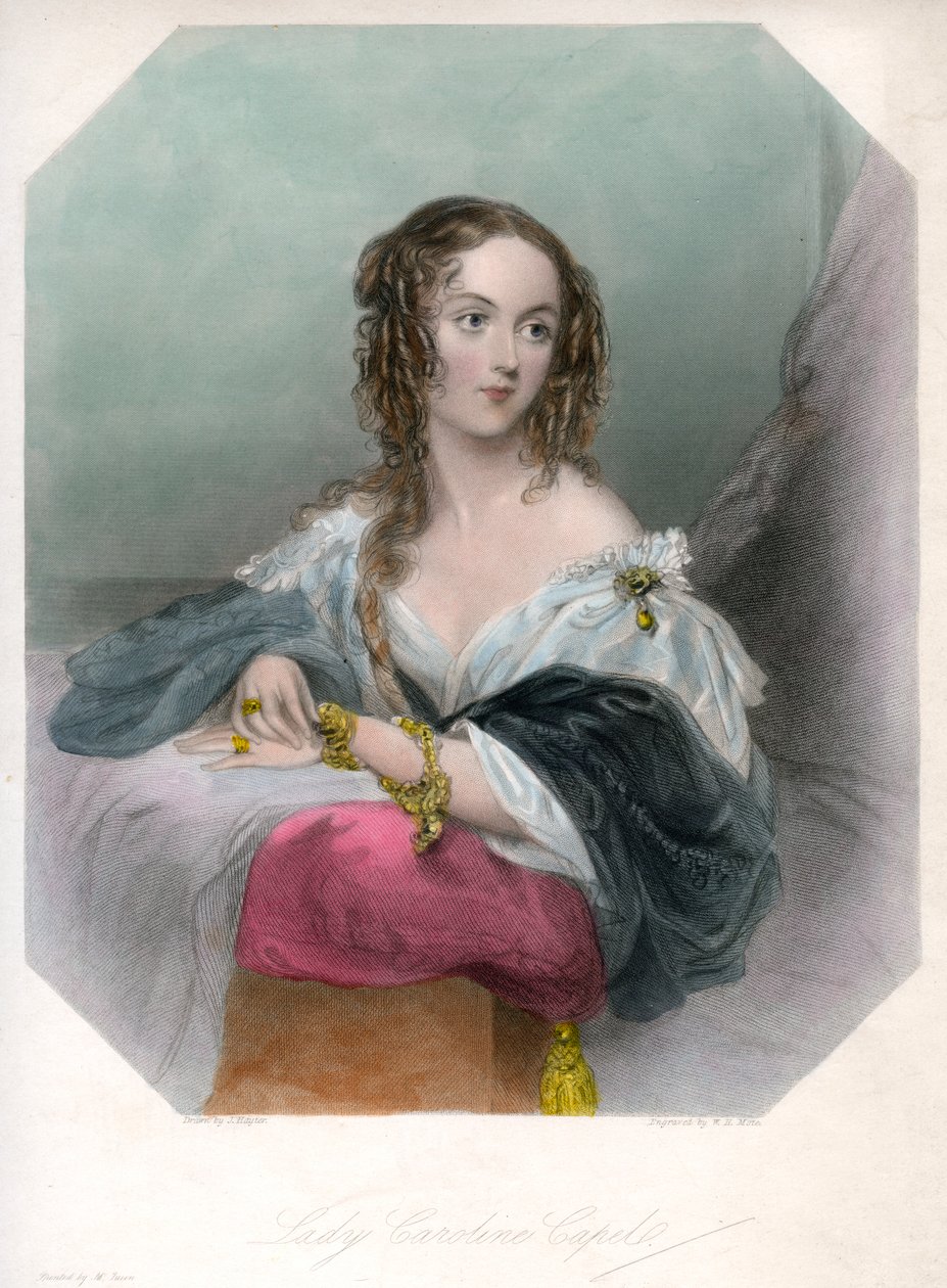 Lady Caroline Capel, 1800-1820 od John Hayter