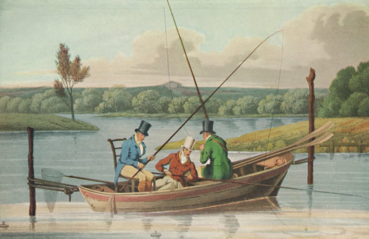Rybaření v pramici, 1820, 1929 od John Heaviside Clark