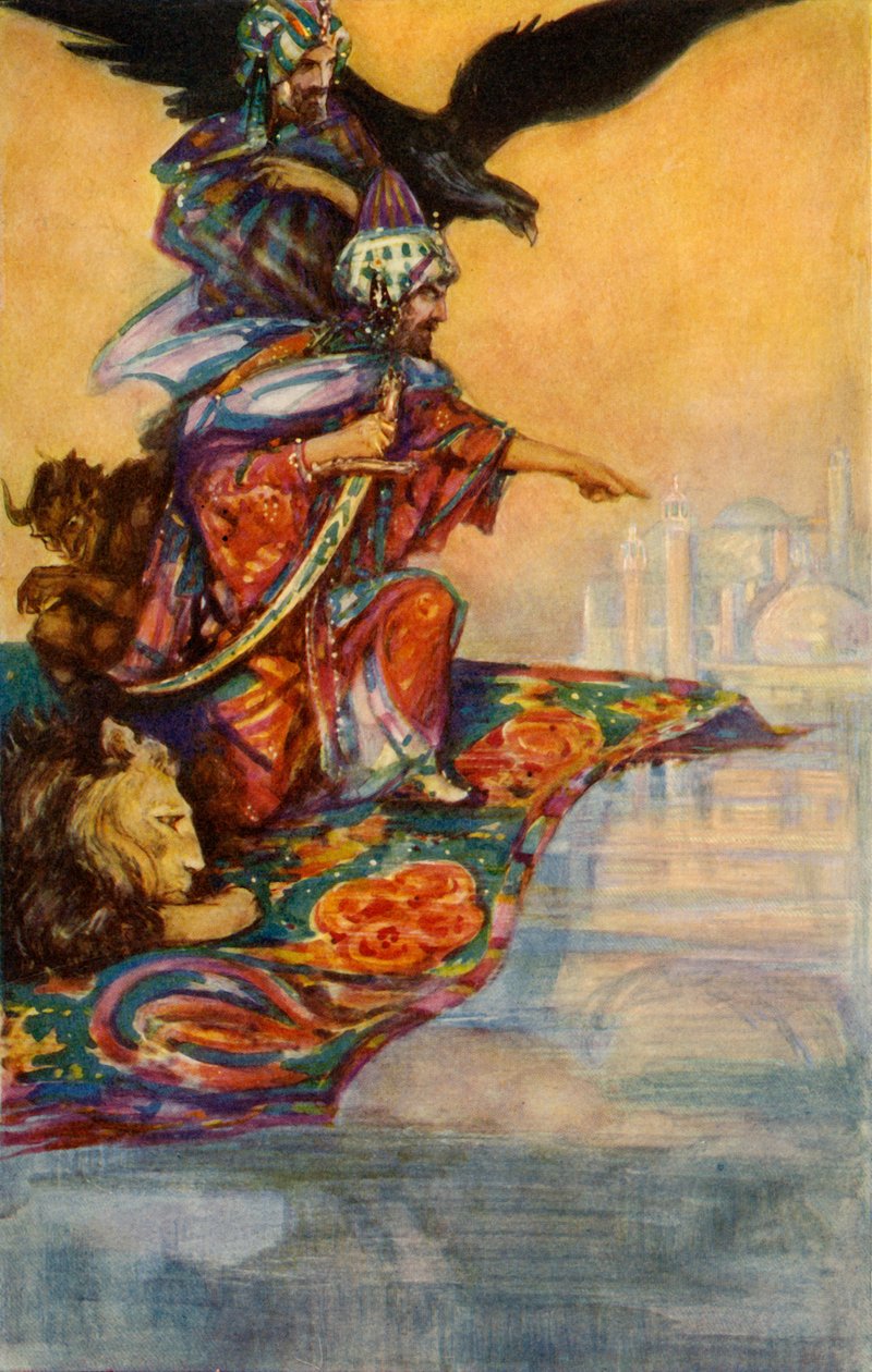 Solomon Sights the Mysterious Palace, 1928. od John Henry Amshewitz