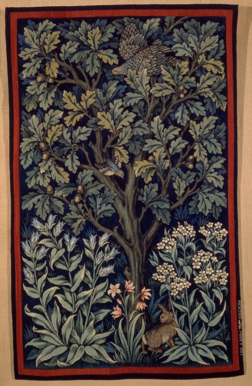 Hen Bažant, vyrobený Morris & Co. 1917 (tapisérie) od John Henry Dearle