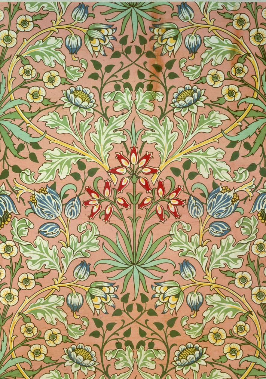 Tapeta Hyacinth, navržená pro společnost Morris and Company od John Henry Dearle
