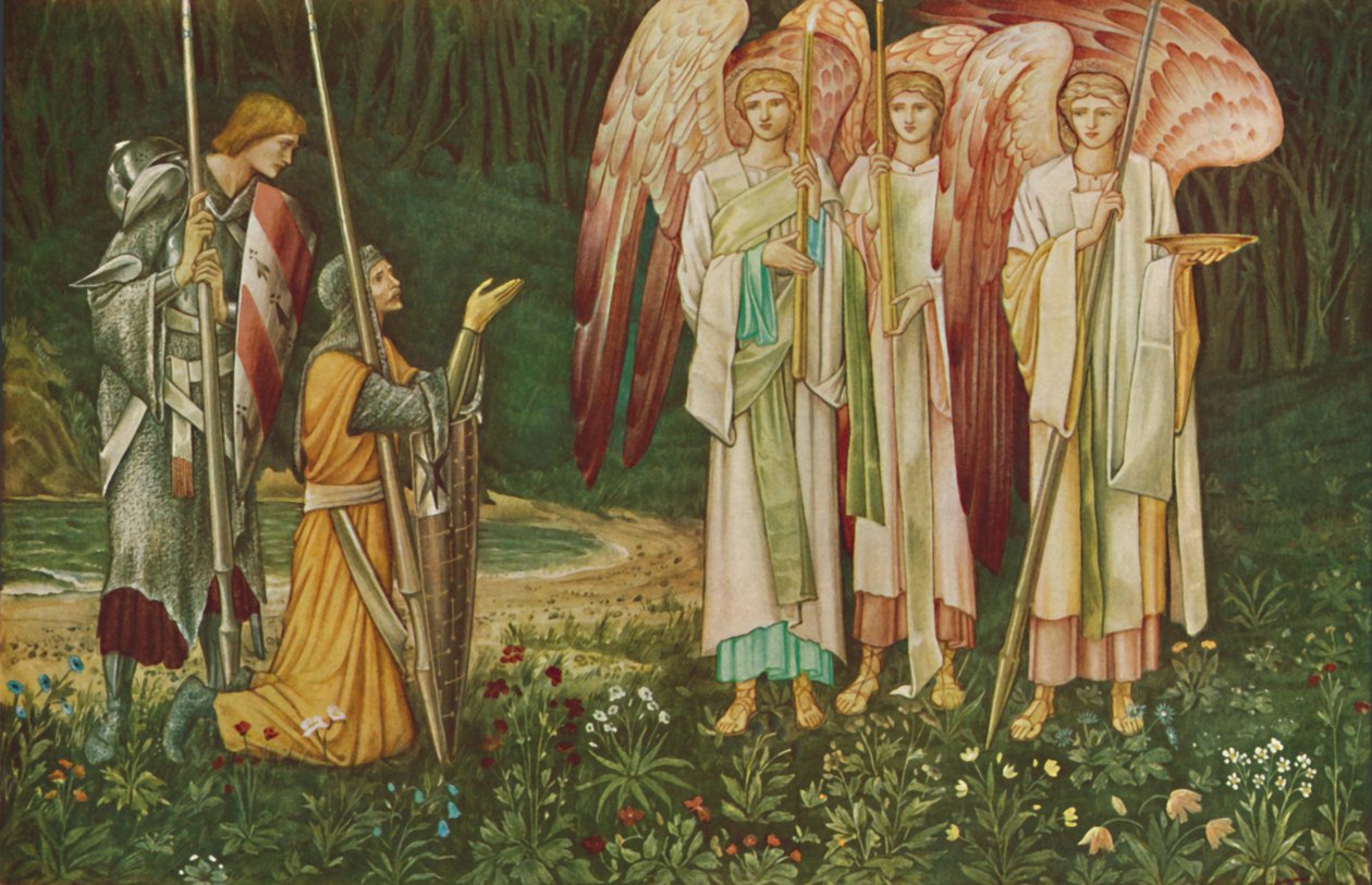 „Vize svatého grálu“, 1891 od John Henry Dearle
