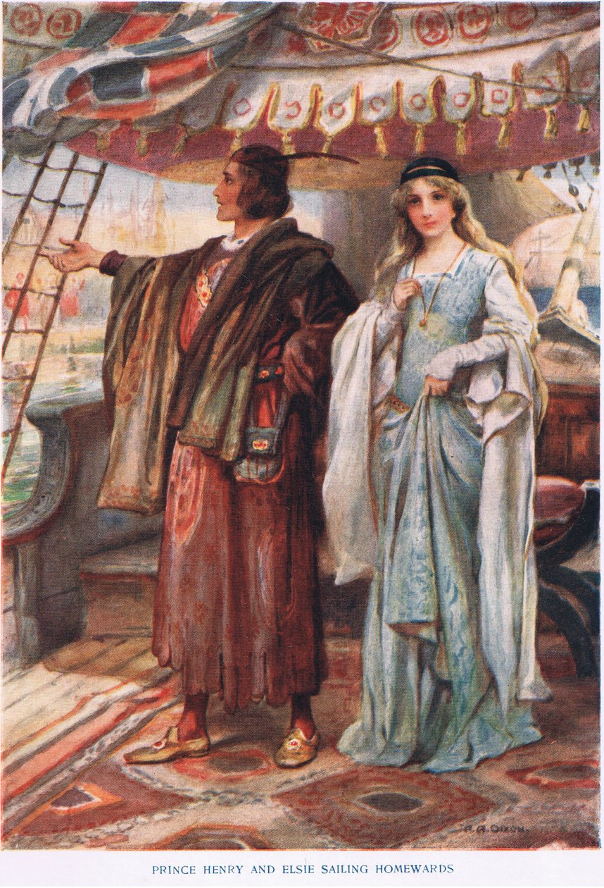 Princ Henry a Elsie plují domů od John Henry Frederick Bacon