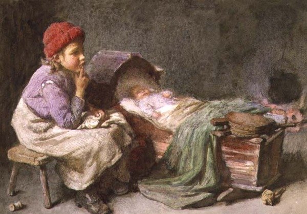 Ticho, ticho (akvarel) od John Henry Henshall