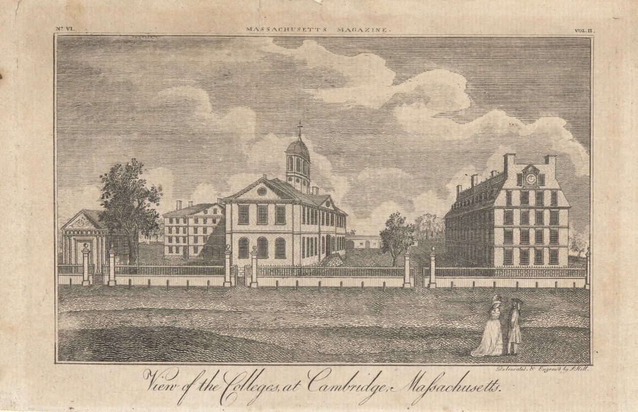 Pohled na vysoké školy v Cambridge, Massachusetts od John Henry Hill