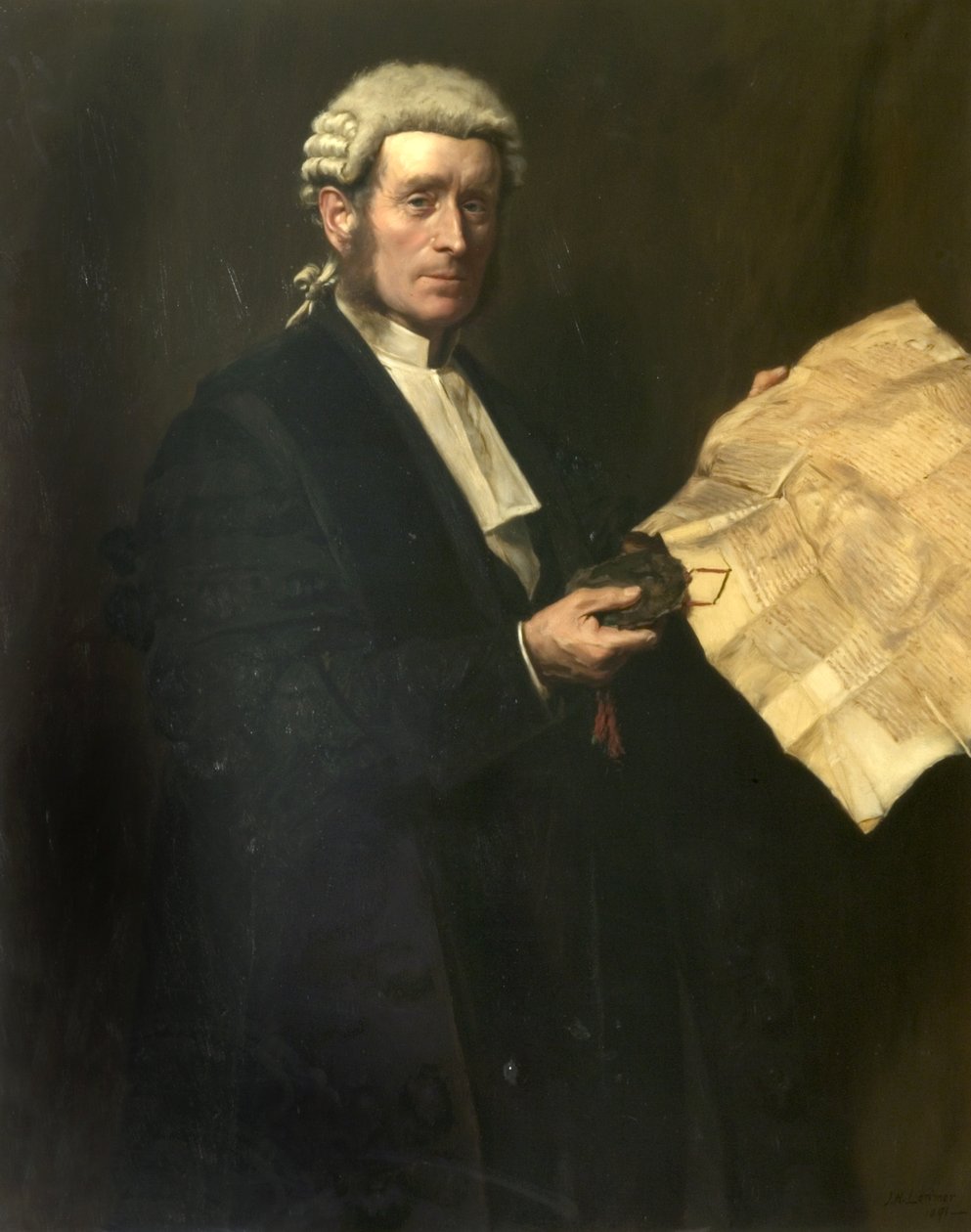 Sir Samuel George Johnson, KT, 1891 od John Henry Lorimer