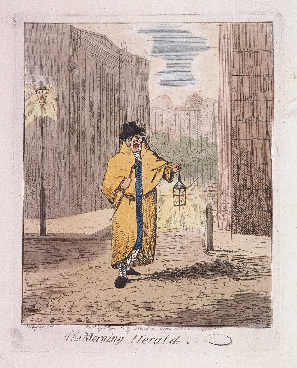 „The Morning Herald“ z Cries of London, 1826 od John Henry Lynch
