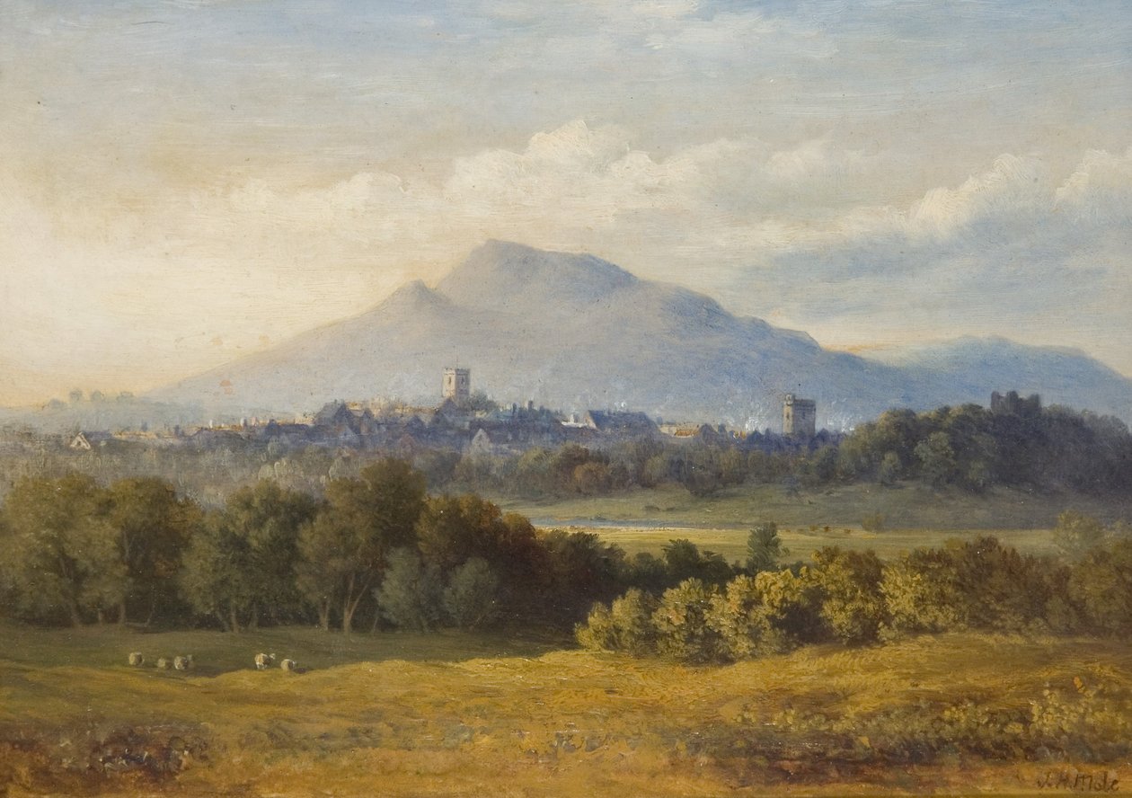 Abergavenny (olej na kartonu) od John Henry Mole