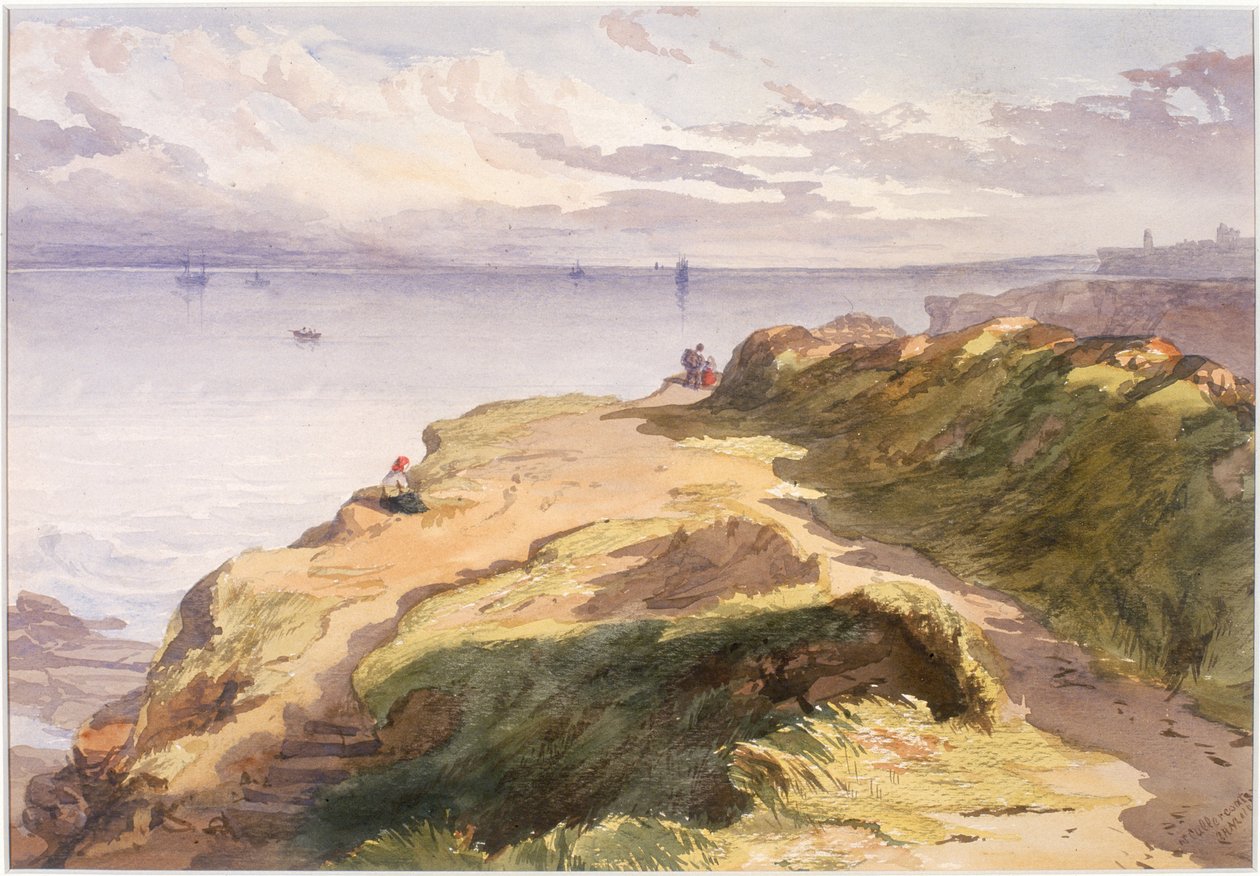 U Cullercoats (tužka a akvarel na papíře) od John Henry Mole