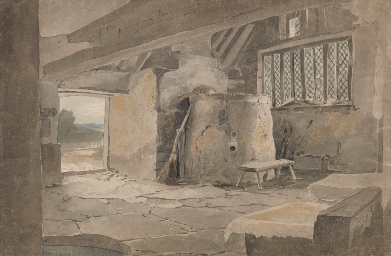 Studie interiéru chaty od John Henry Mole