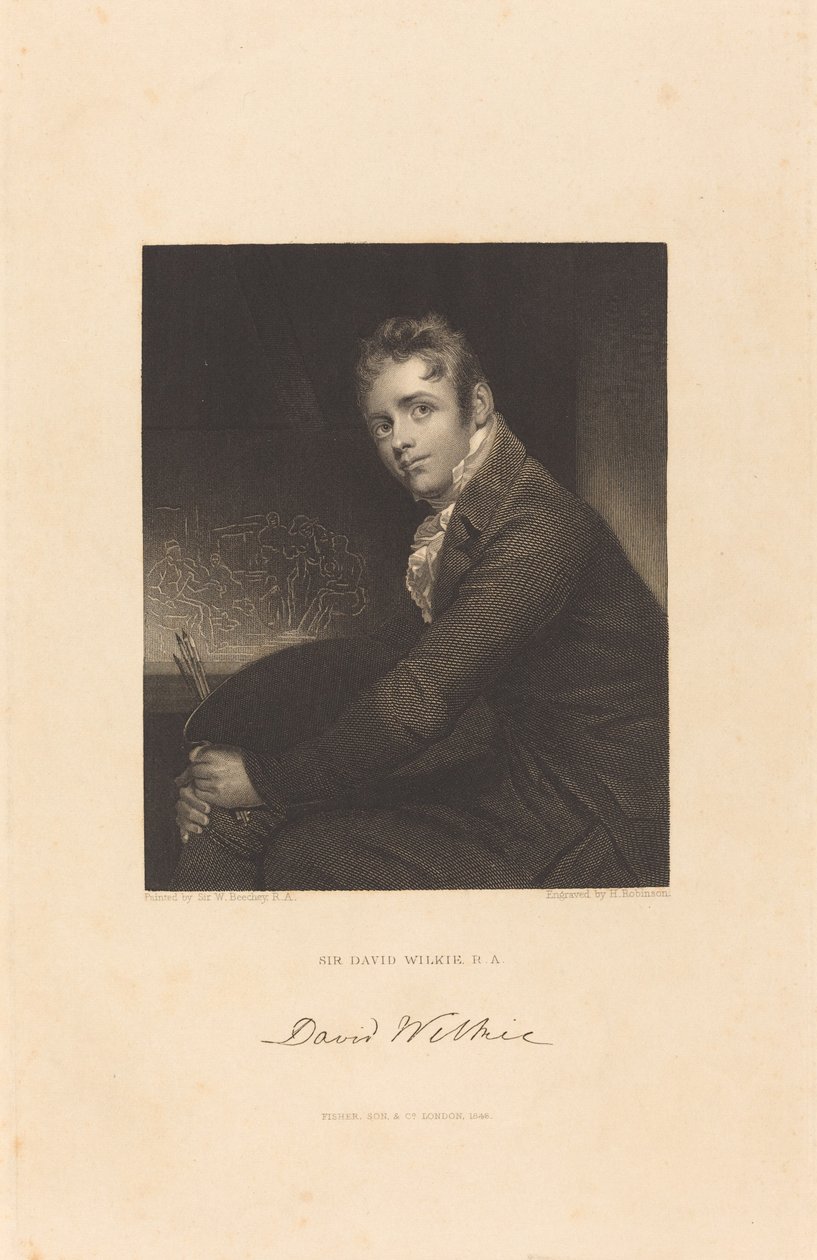 Sir David Wilkie, R.A. od John Henry Robinson after Sir William Beechey