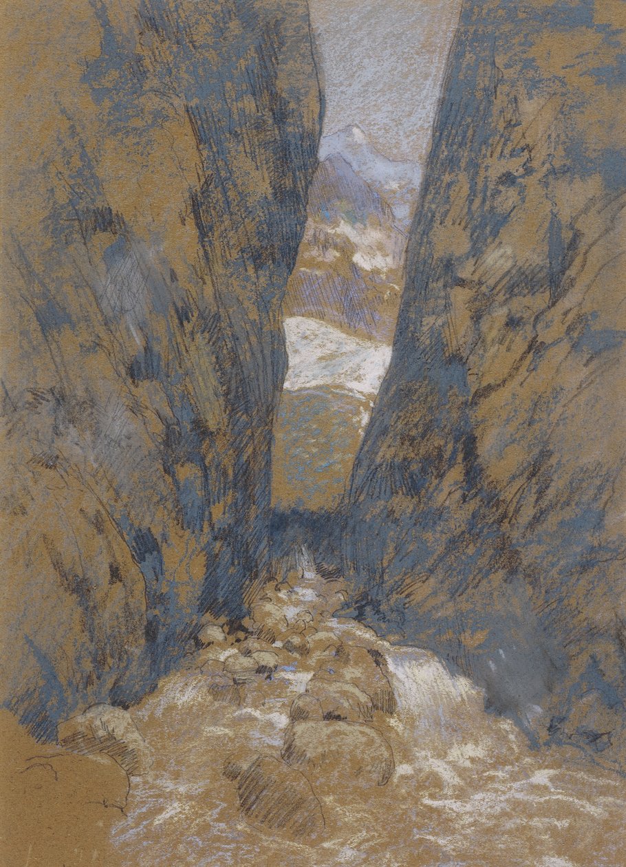 Horská soutěska od John Henry Twachtman