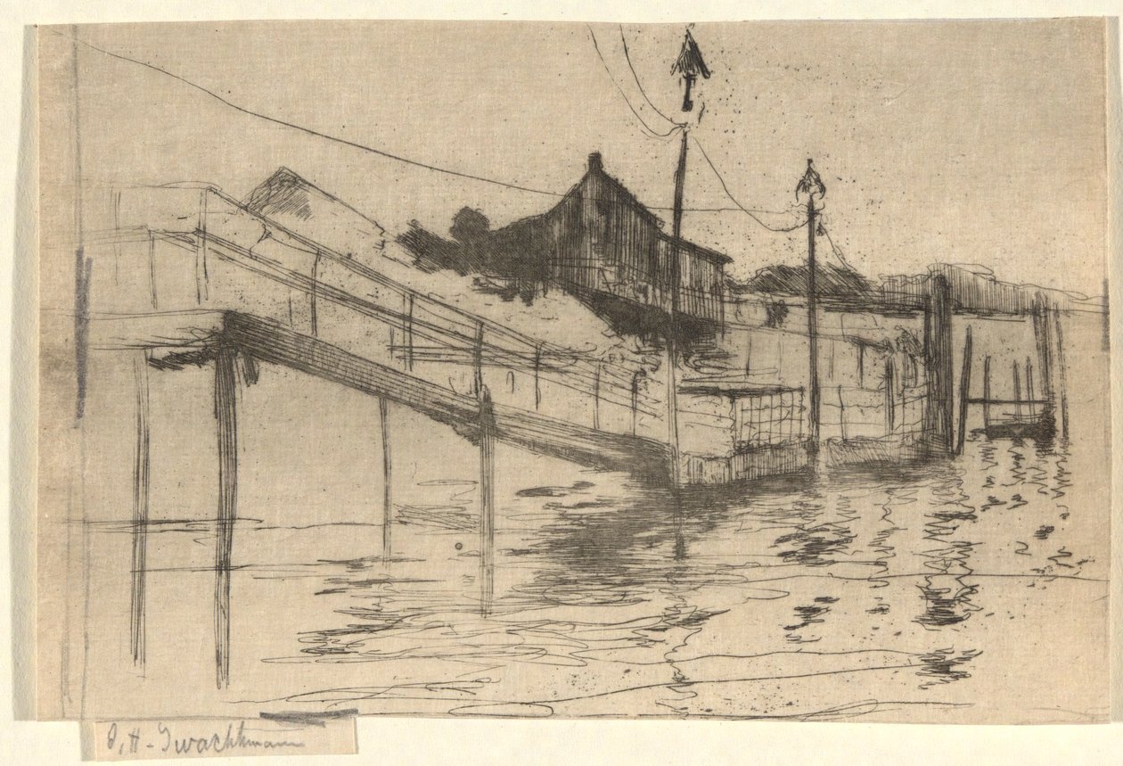 Přístavní scéna od John Henry Twachtman