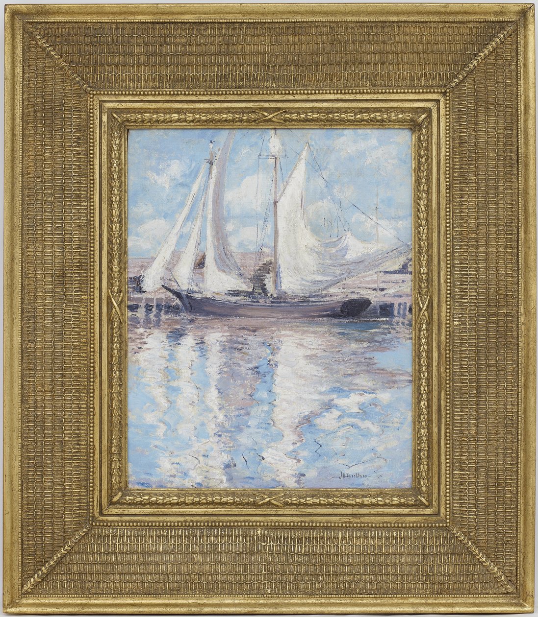 Sušení plachet, kolem roku 1900 od John Henry Twachtman