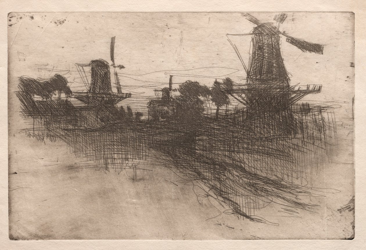 Večer, Dordrecht, 1881-1883. od John Henry Twachtman