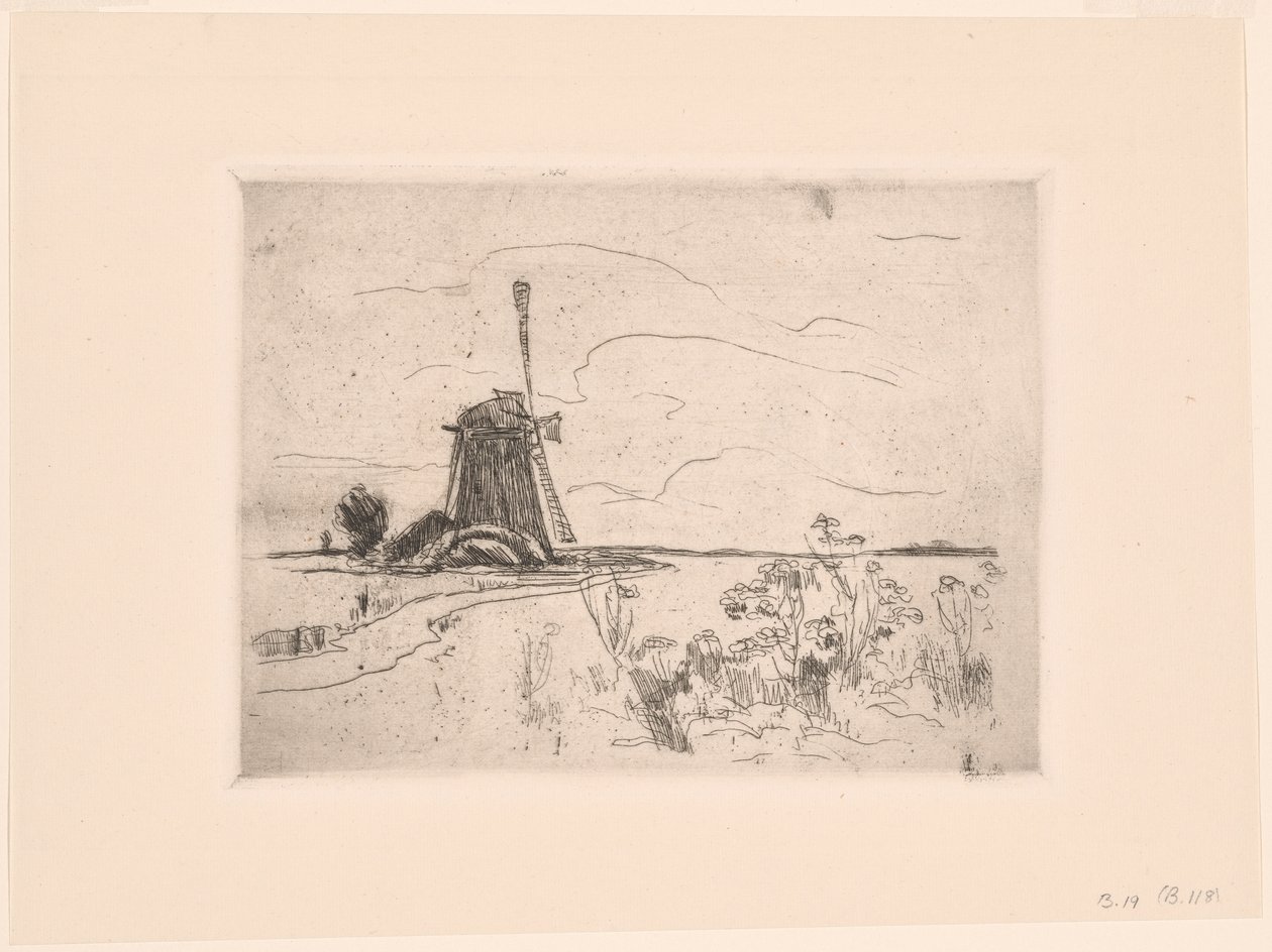 Mlýn v Holandsku od John Henry Twachtman