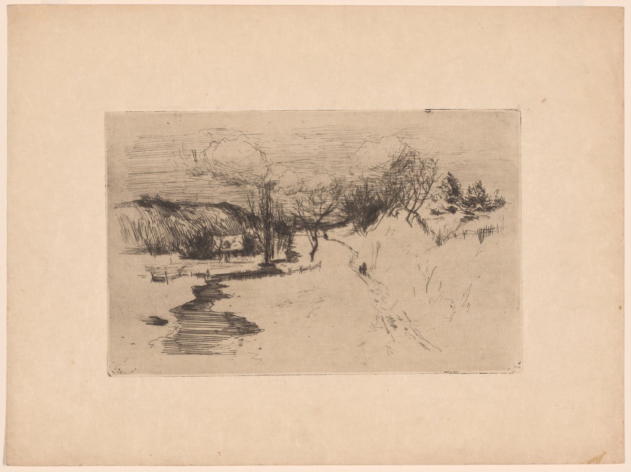 Sněhová krajina od John Henry Twachtman