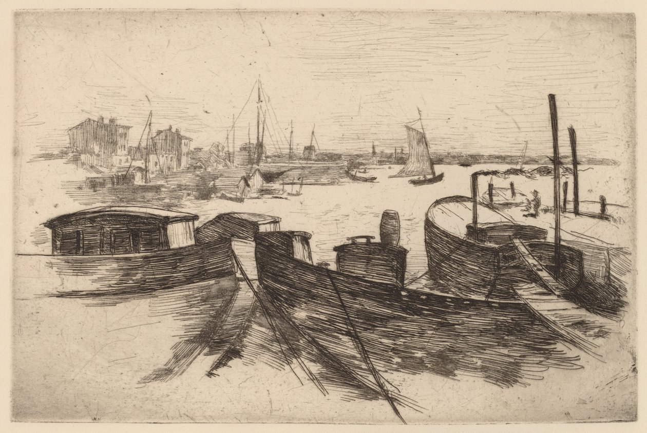 Přístav, Bridgeport od John Henry Twachtman