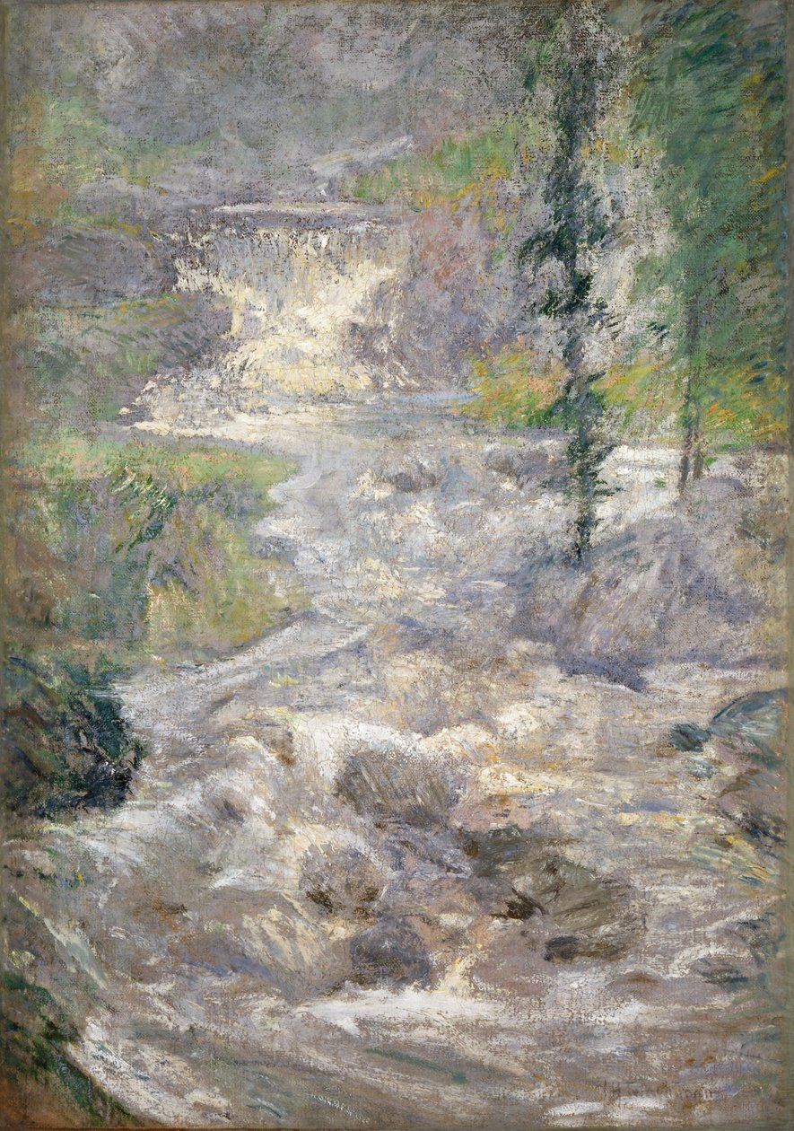 Pramen duhy, asi 1890-1900 (olej na plátně) od John Henry Twachtman