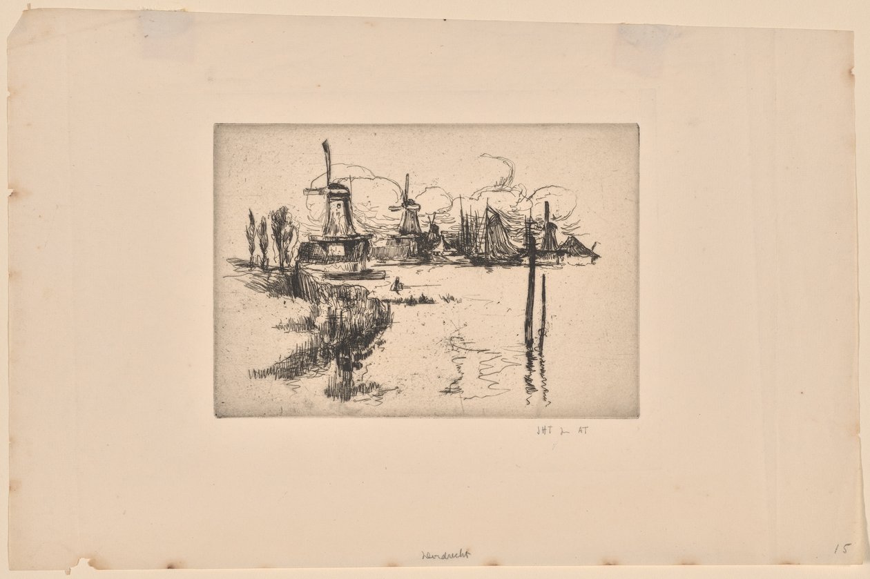 Větrné mlýny od John Henry Twachtman