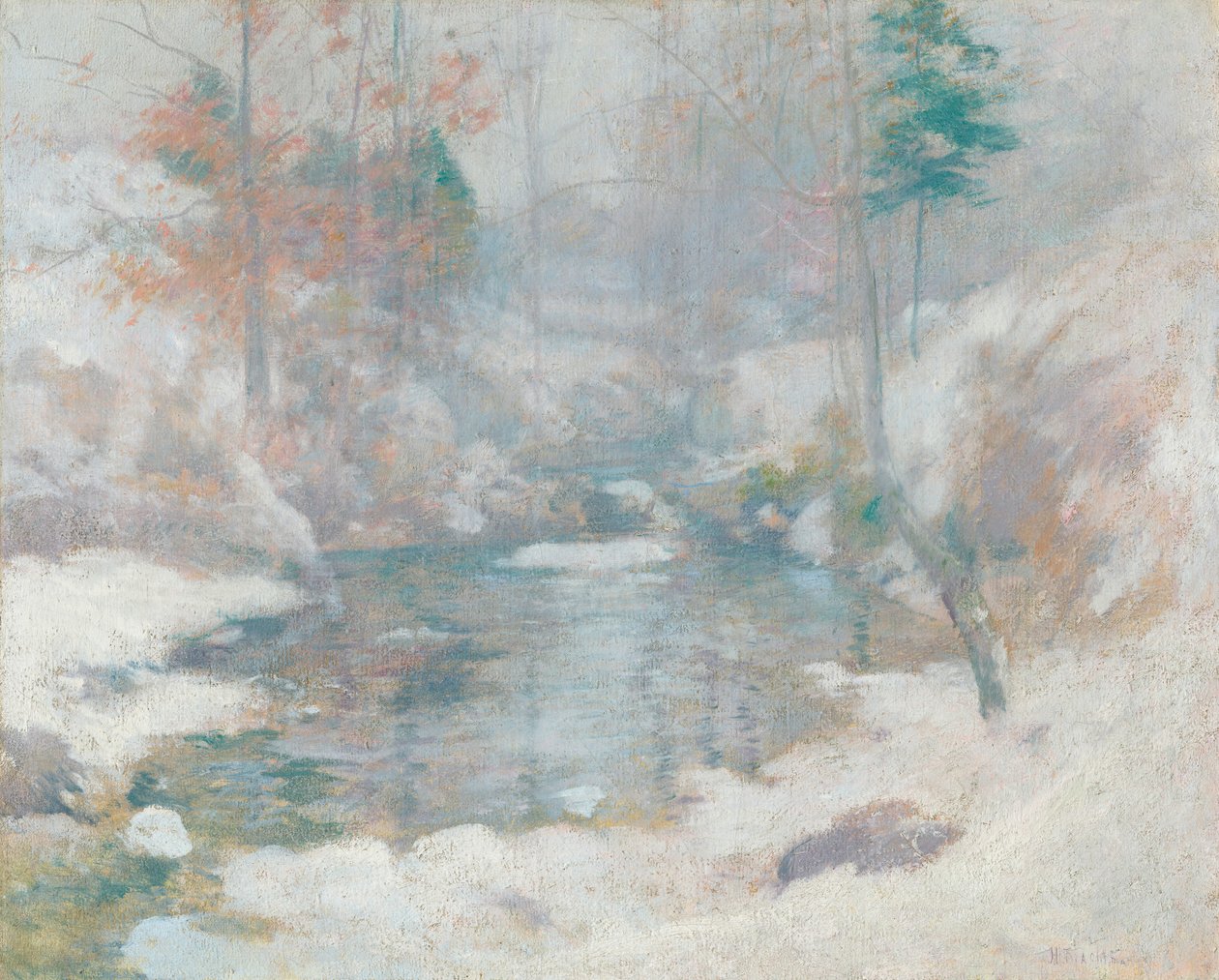 Zimní harmonie od John Henry Twachtman