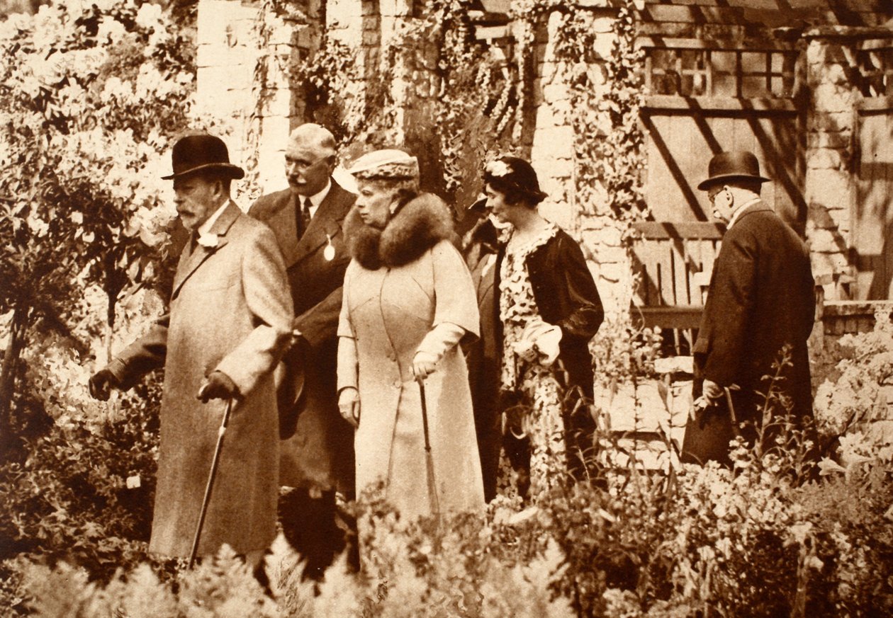 King George a Queen Mary na Chelsea Flower Show, 30. léta 20. století od John Hill