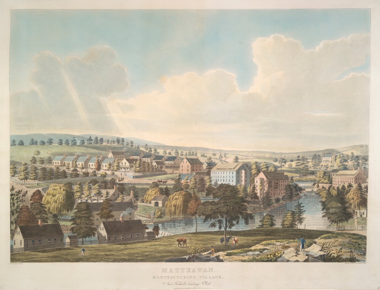 Matteawan. Manufacturing Village, Near Fishkill Landing, N. York od John Hill