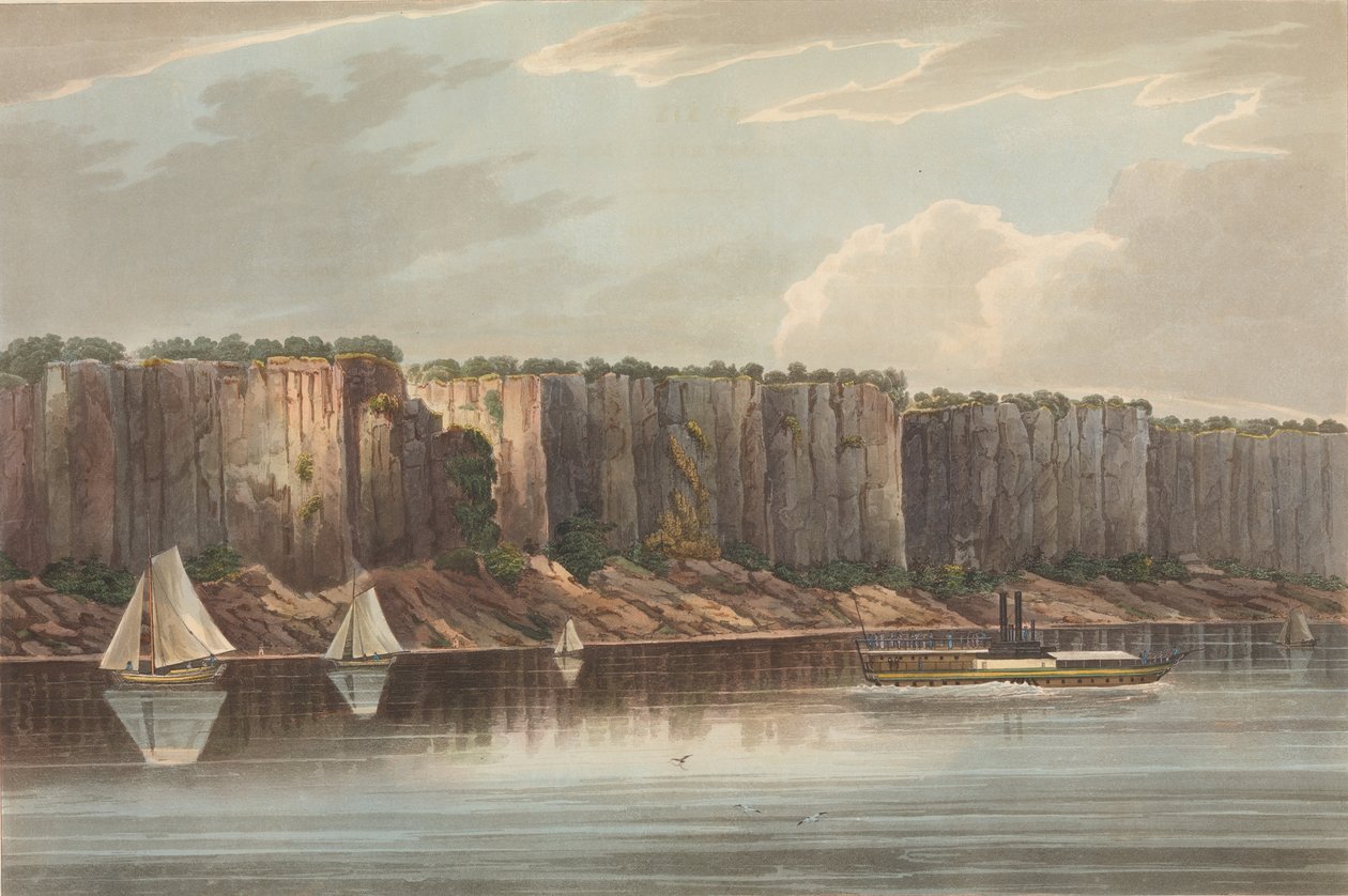 Palisády č. 19 z portfolia řeky Hudson, 1823-24. od John Hill