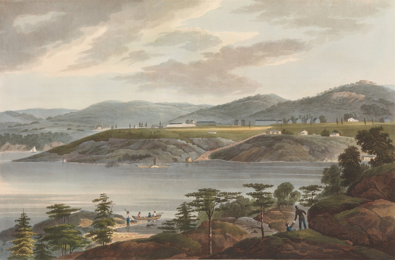 West Point č. 16 portfolia řeky Hudson, 1825. od John Hill