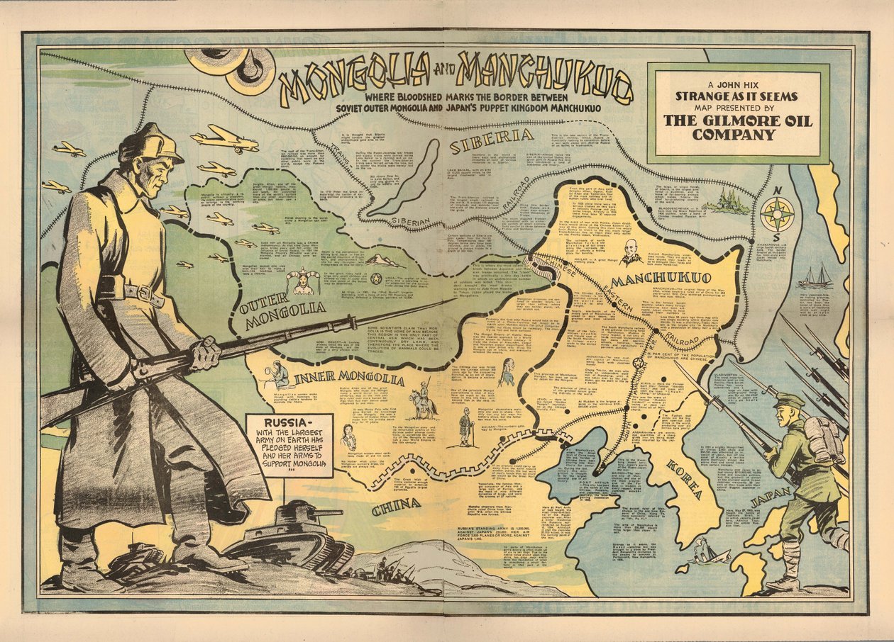 Mongolsko a Manchukuo, 1936. od John Hix