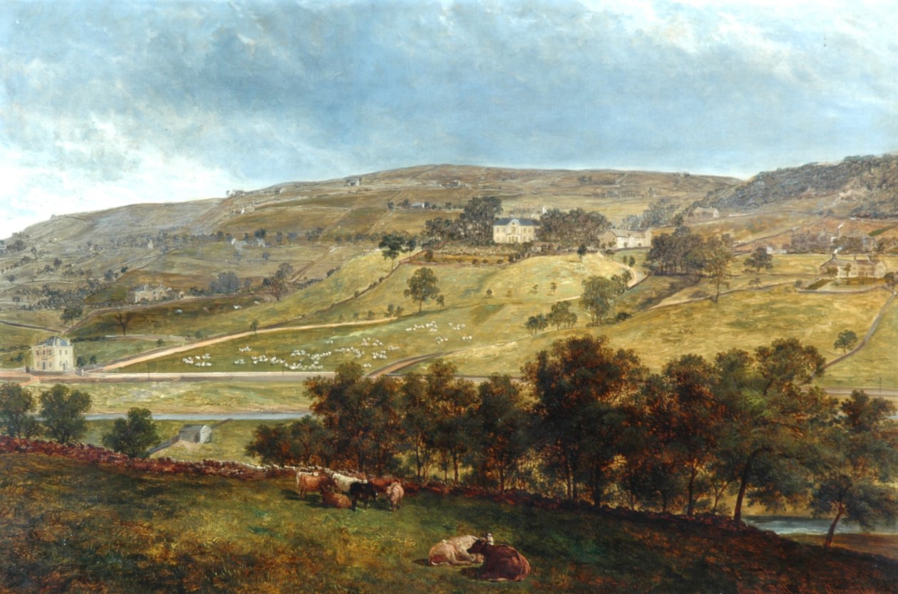Ewood Hall z Greenfields, 1869 od John Holland
