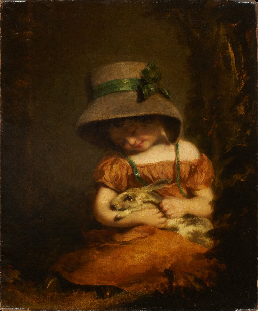 Dívka s králíkem od John Hoppner