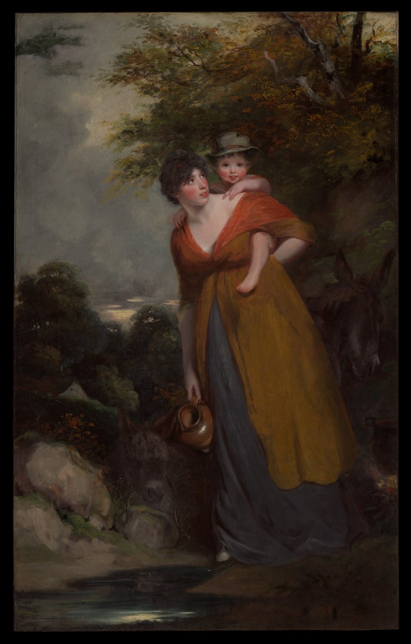 Paní Richarda Brinsleyho Sheridana (Hester Jane Ogle, 1775/76-1817) a její syn (Charles Brinsley Sheridan, 1796-1843) od John Hoppner