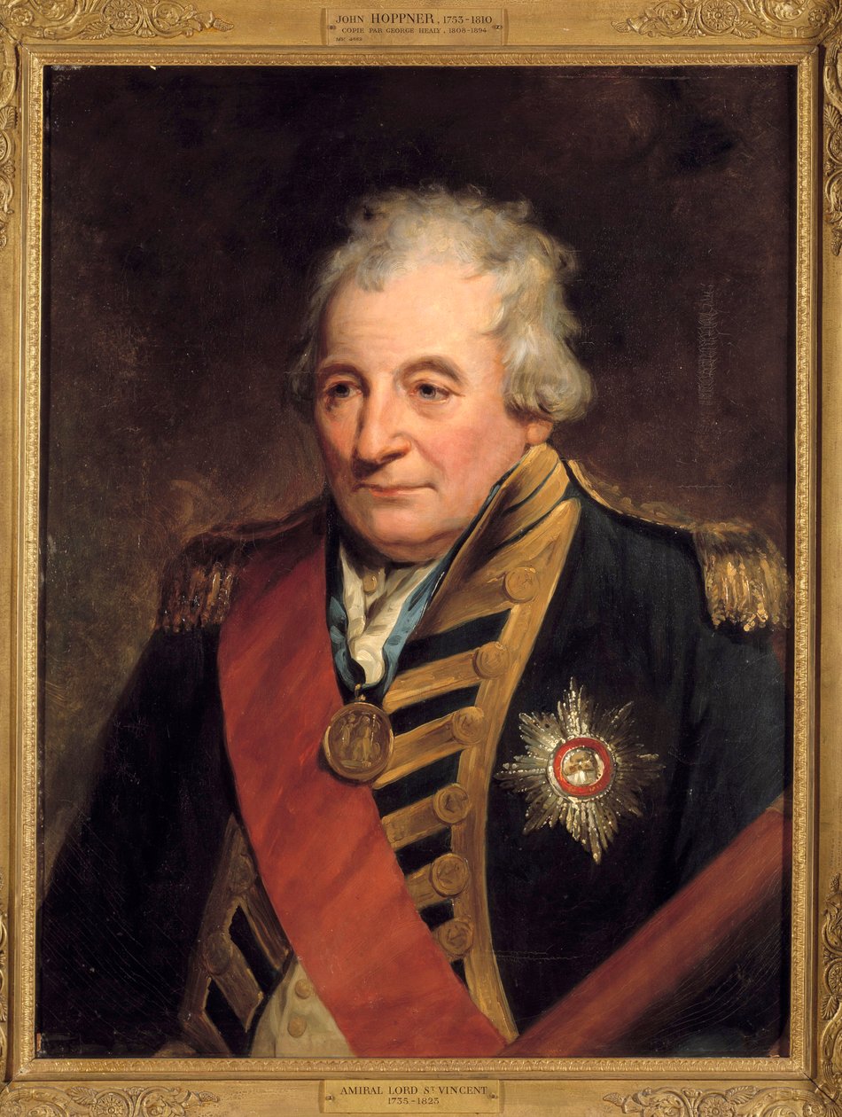 Portrét Johna Jervise, hraběte ze Saint Vincent (1735-1823) Admirál První lord Admiraut Obraz Johna Hoppnera (1758-1810) od John Hoppner