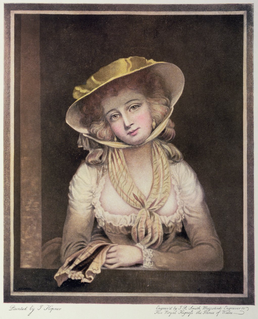 Portrét Sophie Westernové, vyrytý J.R. Smithem, 18 od John Hoppner